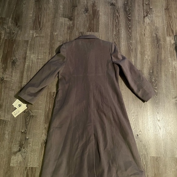 Larry Levine luxe lambs wool and cashmere long coat - Picture 9 of 15